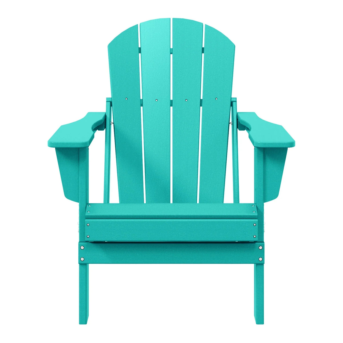 Polytrends Laguna, kleurvaste, weerbestendige, inklapbare Adirondackstoel voor buiten op het terras