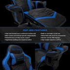 Fauteuil inclinable de jeu avec repose-pieds