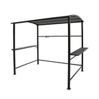 Abri de barbecue extérieur avec auvent, structure en acier, 5 ft. x 8 ft.