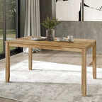 Klasyczny drewniany zestaw jadalniany CraftPorch, 7-elementowy