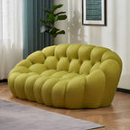 Gebogenes Bubble-Sofa für 2 Personen in Wabenform mit 3D-Textilgewebe fürs Wohnzimmer, Salon oder Apartment