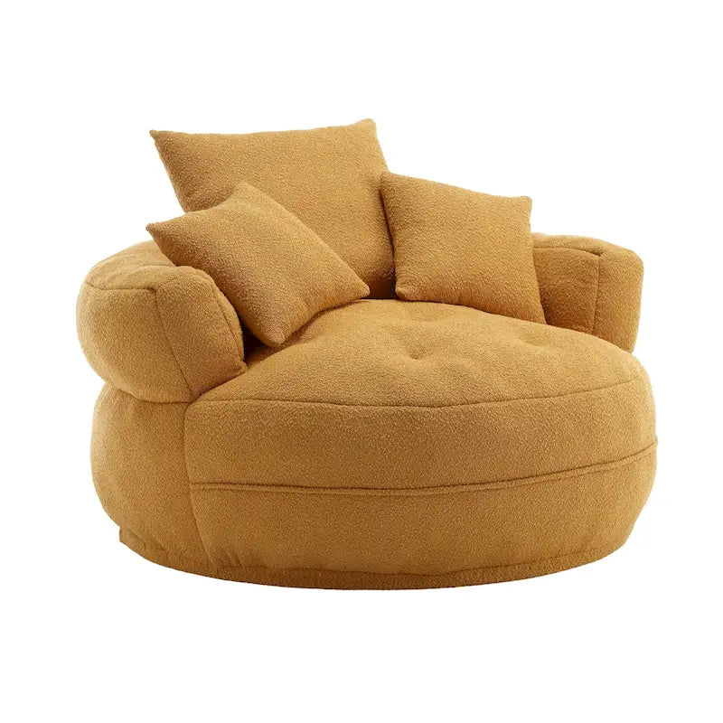 Ronde luie fauteuil ?C wit/blauw/grijs/geel/oranje rozeroze/marineblauw/groen, zitplaats voor één of twee personen