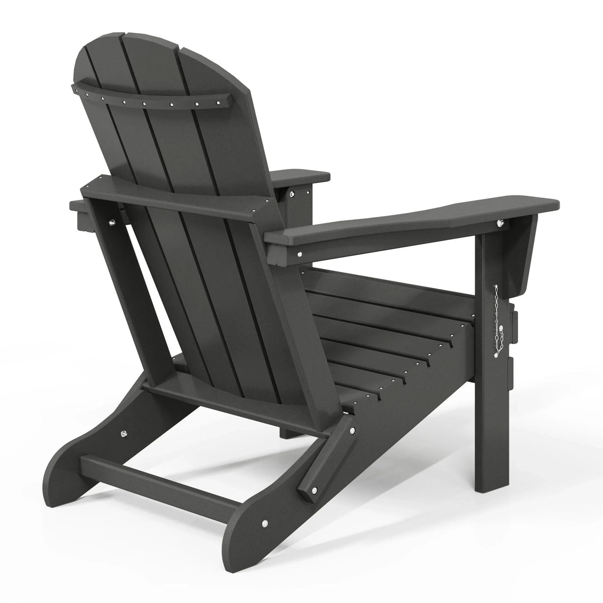 Polytrends Laguna, kleurvaste, weerbestendige, inklapbare Adirondackstoel voor buiten op het terras