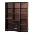 Palace Imports Cosmo-kledingkast met 3 deuren van 100% massief hout, met deuren van massief hout of spiegeldeuren