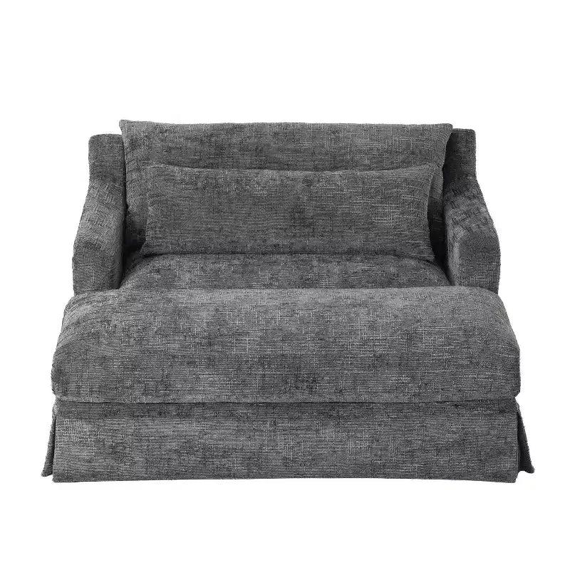 Extra diepe slaapfauteuil van chenille van Polibi