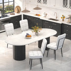 Modern Dining Chairs Set of 2/4/6/8, Upholstered Kitchen Chairs with Thick Cushion for Dining Room