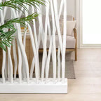 JONATHAN Y Tranquil, 39W x 68H, handgefertigter Raumteiler aus Teakzweigen im Küsten-Boho-Stil, einteilig