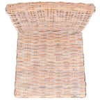 Set aus 2 Esszimmerstühlen aus naturbelassenem Rattan, 19W x 22D x 41H, Boho-Küstenstil