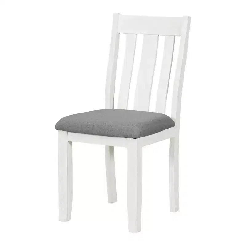 Uitschuifbare eethoekset in landelijke stijl voor 6 personen, rechthoekige tafel en 6 gestoffeerde stoelen