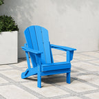 Polytrends Laguna, kleurvaste, weerbestendige, inklapbare Adirondackstoel voor buiten op het terras