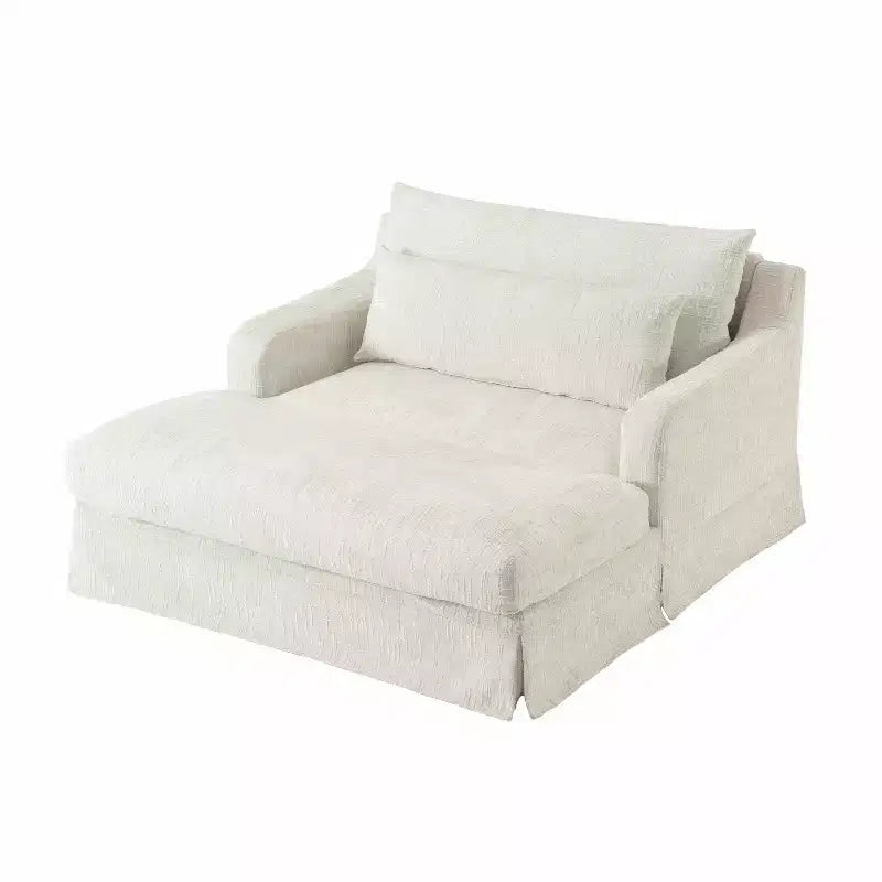 Extra diepe slaapfauteuil van chenille van Polibi