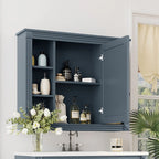 36'' Modern Bathroom Vanity with Top Sink and Mirror Cabinet,2 Doors and 2 Drawers