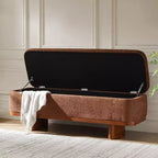 Clara Simple Assemble Flip Top Bench with Solid Wood Frame|HULALA HOME