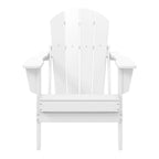Polytrends Laguna, kleurvaste, weerbestendige, inklapbare Adirondackstoel voor buiten op het terras