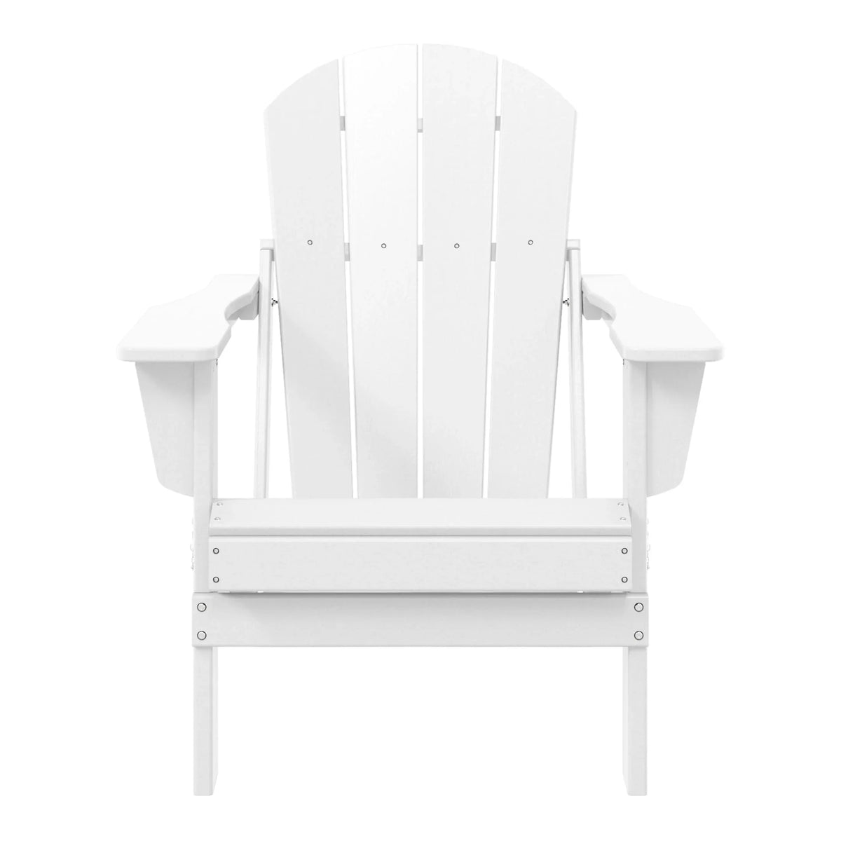 Polytrends Laguna, kleurvaste, weerbestendige, inklapbare Adirondackstoel voor buiten op het terras