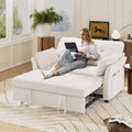 Dyonery 3-in-1-Schlafsofa, ausziehbares Schlafsofa mit Seitentasche und verstellbarer Rückenlehne, werkzeugloser Aufbau, klappbares Zweisitzersofa