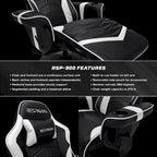Fauteuil inclinable de jeu avec repose-pieds