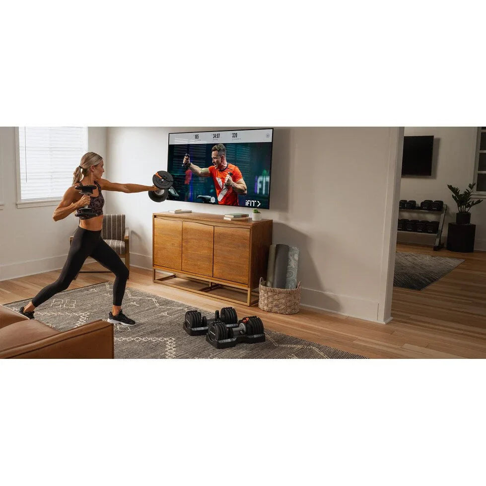 NordicTrack dumbbellset van 55 lb met instelbaar gewicht