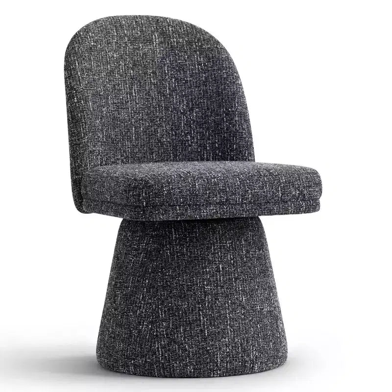 Set aus 6 modernen, um 360° drehbaren Esszimmerstühlen ohne Armlehnen mit säulenförmigem Fuß, elegante Akzentstühle für Küche, Esszimmer oder Büro-Panipeachy