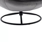 Okak Velvet Accent Chair with Ottoman,Modern Mid-Century Style Armless Living Room Chair,Soft Comfy Sitting Chair for TV Watching,Gaming
