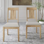 Klasyczny drewniany zestaw jadalniany CraftPorch, 7-elementowy