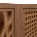 3er-Set Sideboards mit Rattan-Türen und verstellbaren Einlegeböden - 93Lx31H