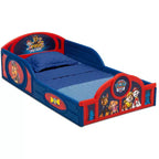 Delta Children Kunststoff-Kinderbett zum Schlafen und Spielen mit fest angebrachten Schutzgittern - PAW Patrol