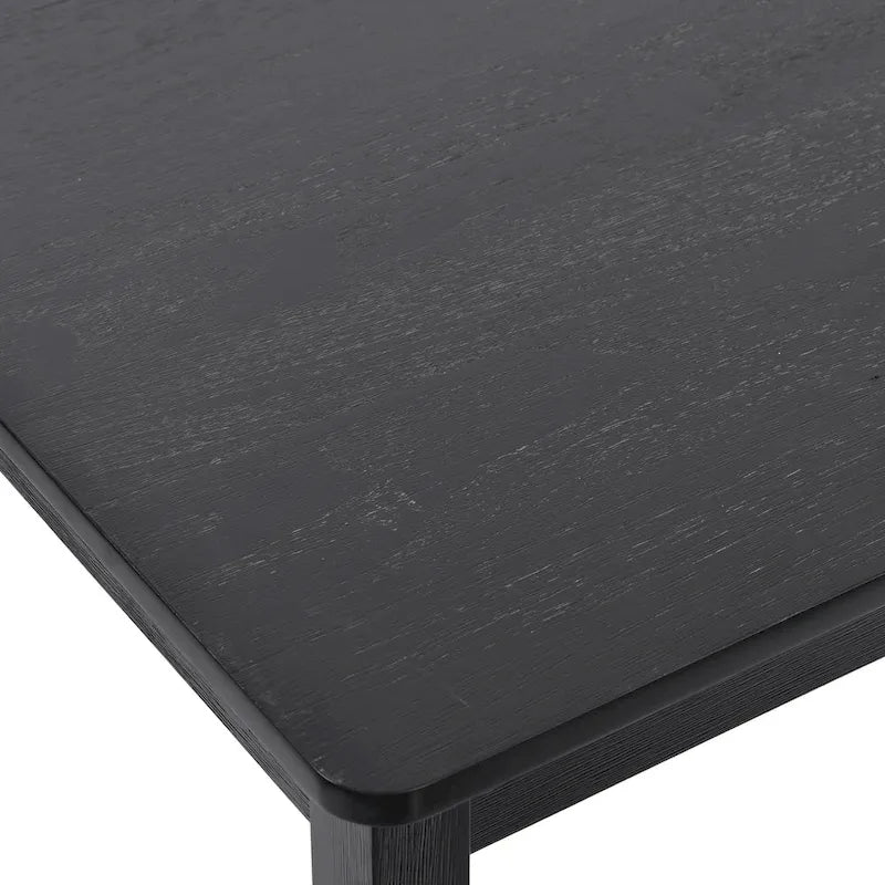 5-delige eethoek van massief hout met tafel van 47L (1 tafel + 4 stoelen met spijlenrugleuning)