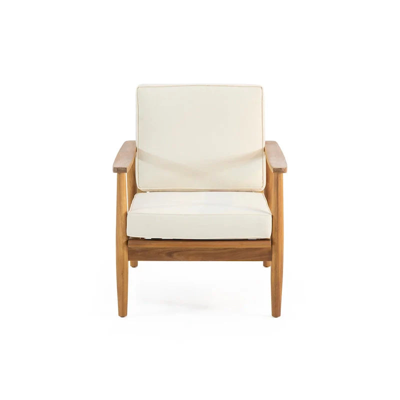 Ensemble de salon de jardin 4 places en bois d’acacia Willowbrook de Christopher Knight Home