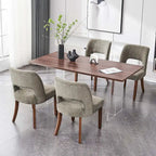 Set aus 4 Esszimmerstühlen mit Stoffbezug