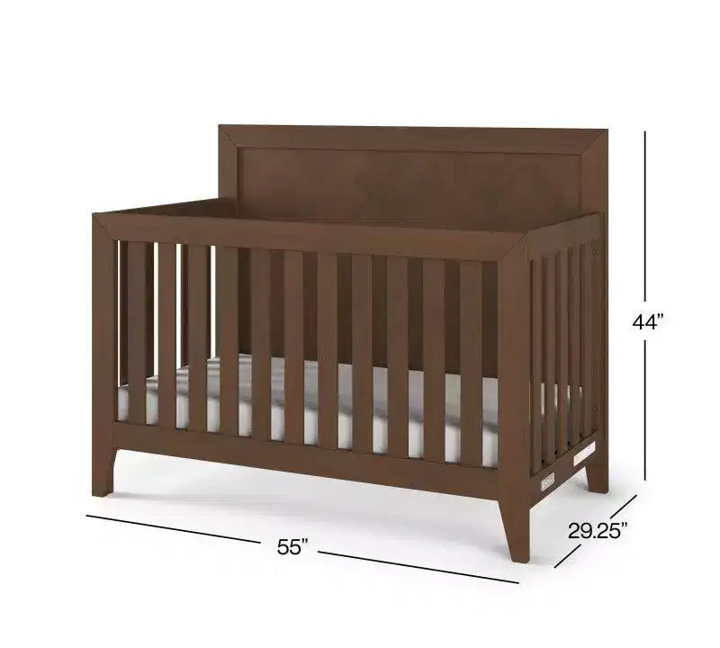 Child Craft Kieran kinderkamerset, 3-delig, met ledikant, dubbele ladekast en commode; inclusief 4-in-1 omvormbaar ledikant