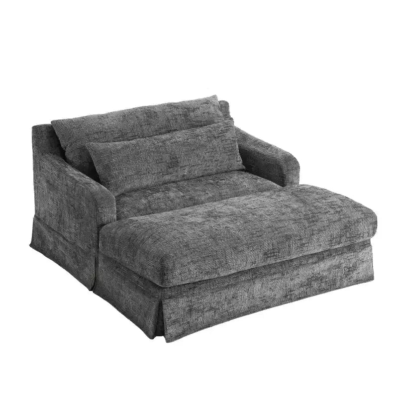 Extra diepe slaapfauteuil van chenille van Polibi