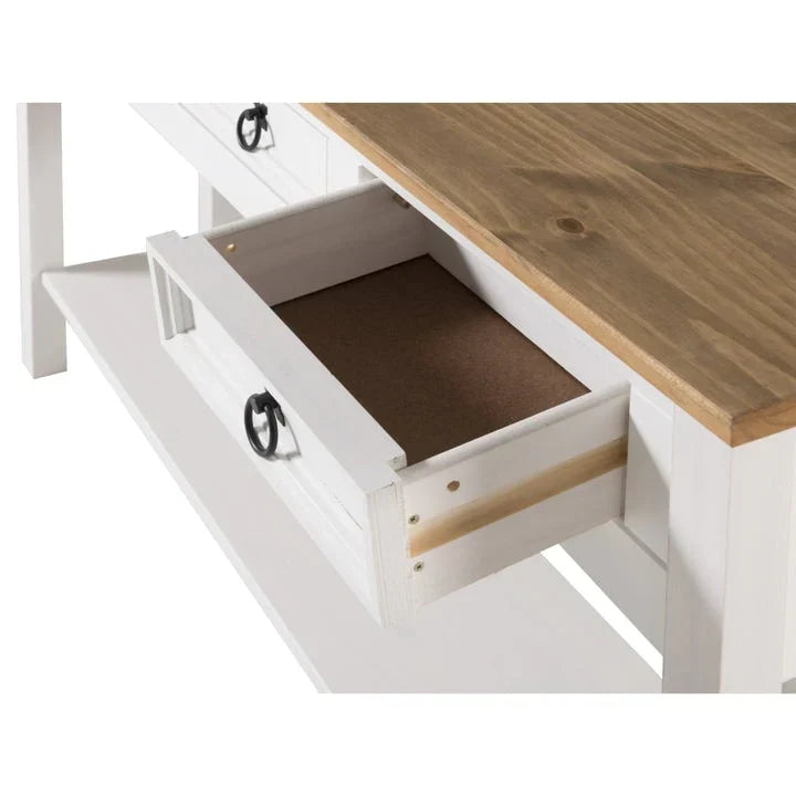 Konsolentisch aus Holz für den Flur mit 3 Schubladen Corona | Furniture Dash - N/A