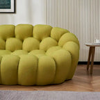 Gebogenes Bubble-Sofa für 2 Personen in Wabenform mit 3D-Textilgewebe fürs Wohnzimmer, Salon oder Apartment