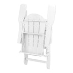 Polytrends Laguna, kleurvaste, weerbestendige, inklapbare Adirondackstoel voor buiten op het terras