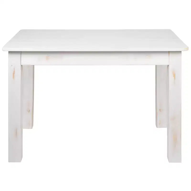 Flash Furniture, rechteckiger Farm-Esstisch aus massivem Kiefernholz, 46 x 30