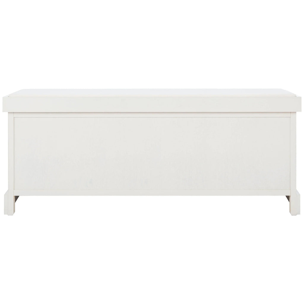 Banc de rangement SAFAVIEH Fiorello avec coussin et 3 tiroirs - 47.3 W x 15 L x 19 H - 47Wx15Dx19H