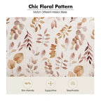 Araceli traditionele houten fauteuil met bloemenstof, hoge rugleuning met vleugels en siernagels| ART OF LIVING DESIGNS