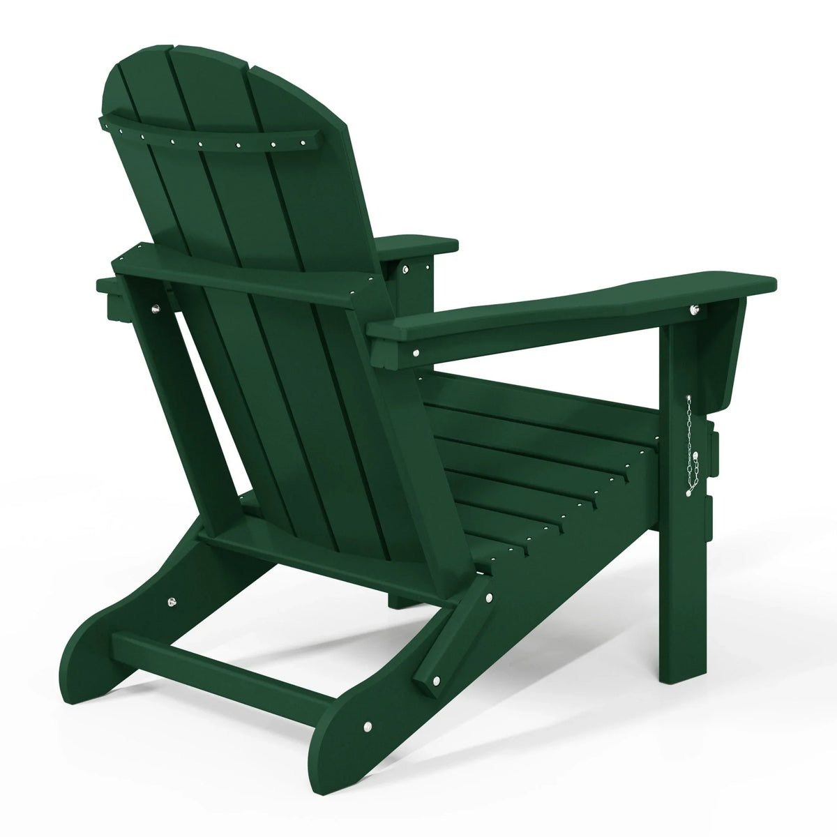 Polytrends Laguna, kleurvaste, weerbestendige, inklapbare Adirondackstoel voor buiten op het terras