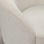 KINWELL 34 Wide Upholstered Swivel Accent Barrel Chair (Set of 2)