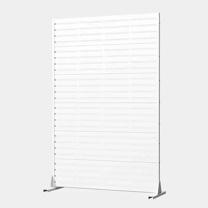 MAYEERTY 72x47 wit, natuurlijk privacyscherm voor buiten, set van 6 natuurlijke vouwschermen voor de achtertuin en tuin