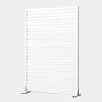 MAYEERTY 72x47 wit, natuurlijk privacyscherm voor buiten, set van 6 natuurlijke vouwschermen voor de achtertuin en tuin