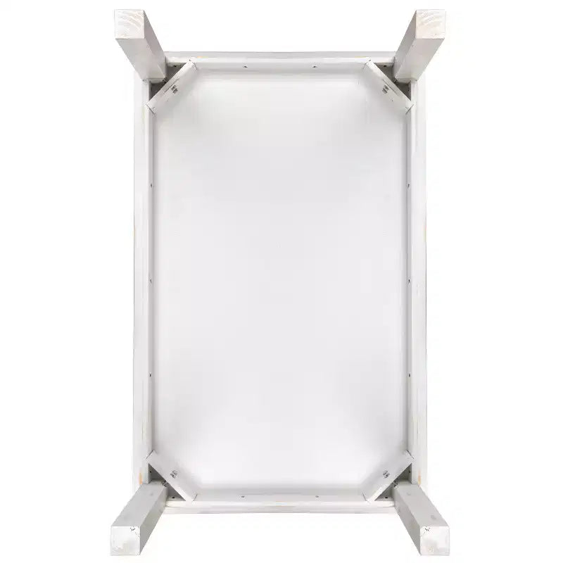 Flash Furniture, rechteckiger Farm-Esstisch aus massivem Kiefernholz, 46 x 30