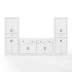 3-delige Tara-dressoir- en voorraadkastset, verweerde afwerking - Crosley