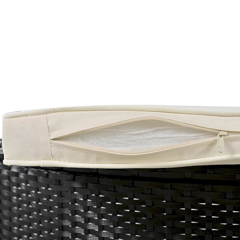 Spa Surround Spa-frame, vierkante modulaire loungeset voor buiten van rotan