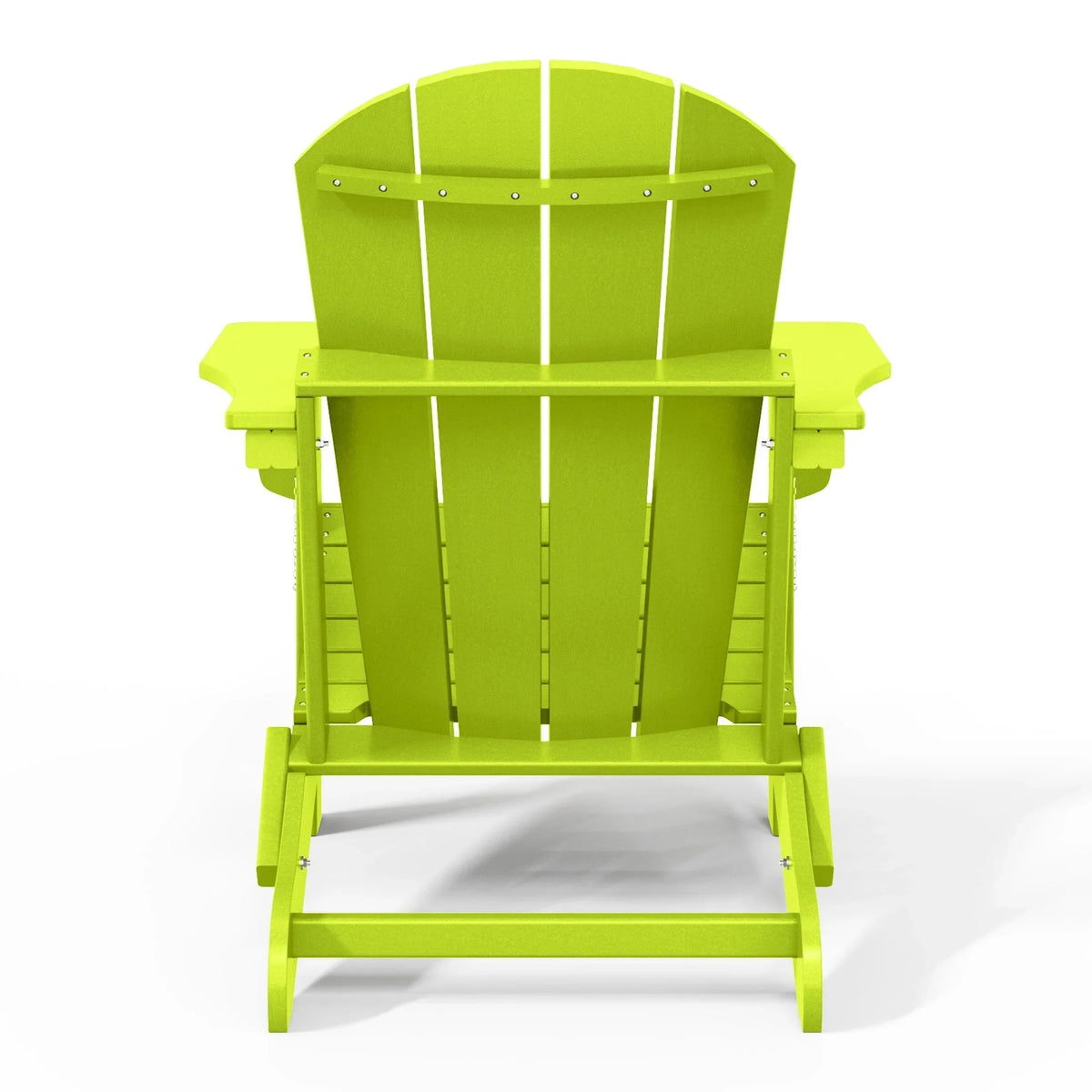 Polytrends Laguna, kleurvaste, weerbestendige, inklapbare Adirondackstoel voor buiten op het terras