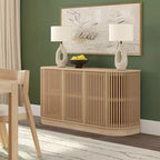 Plank+Beam Contour Sideboard aus Massivholz mit 3 Türen, 59-TV-Ständer fürs Wohnzimmer