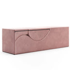Avana Kami verstelbare chaise longue / voor yoga en massage - 2-in-1 poef met verborgen uitklapbare yogaloungestoel, microfluweel - N/A