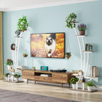 Pflanzenständer für Innenräume, sechsstufiges Blumenregal für Haus und Garten - 2er-Set