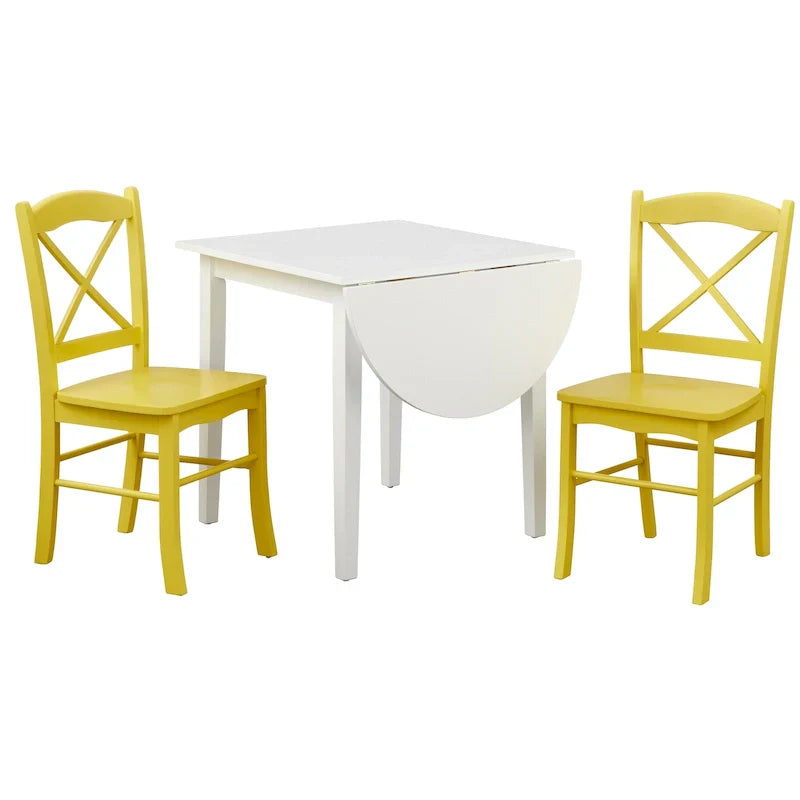 Simple Living Essgruppe im Landhausstil mit Klapptisch, 3-teilig